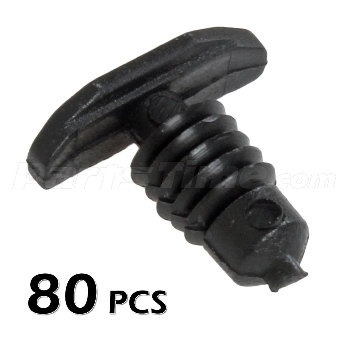 Set of 80 Plastic Weatherstrip Retainer Clips Door Rubber Replacement
