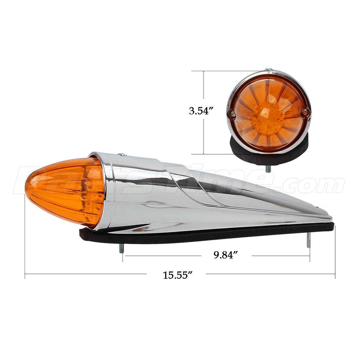 Light Assembly AmeriLite Chrome Bumper Parking Light Pair For GMC