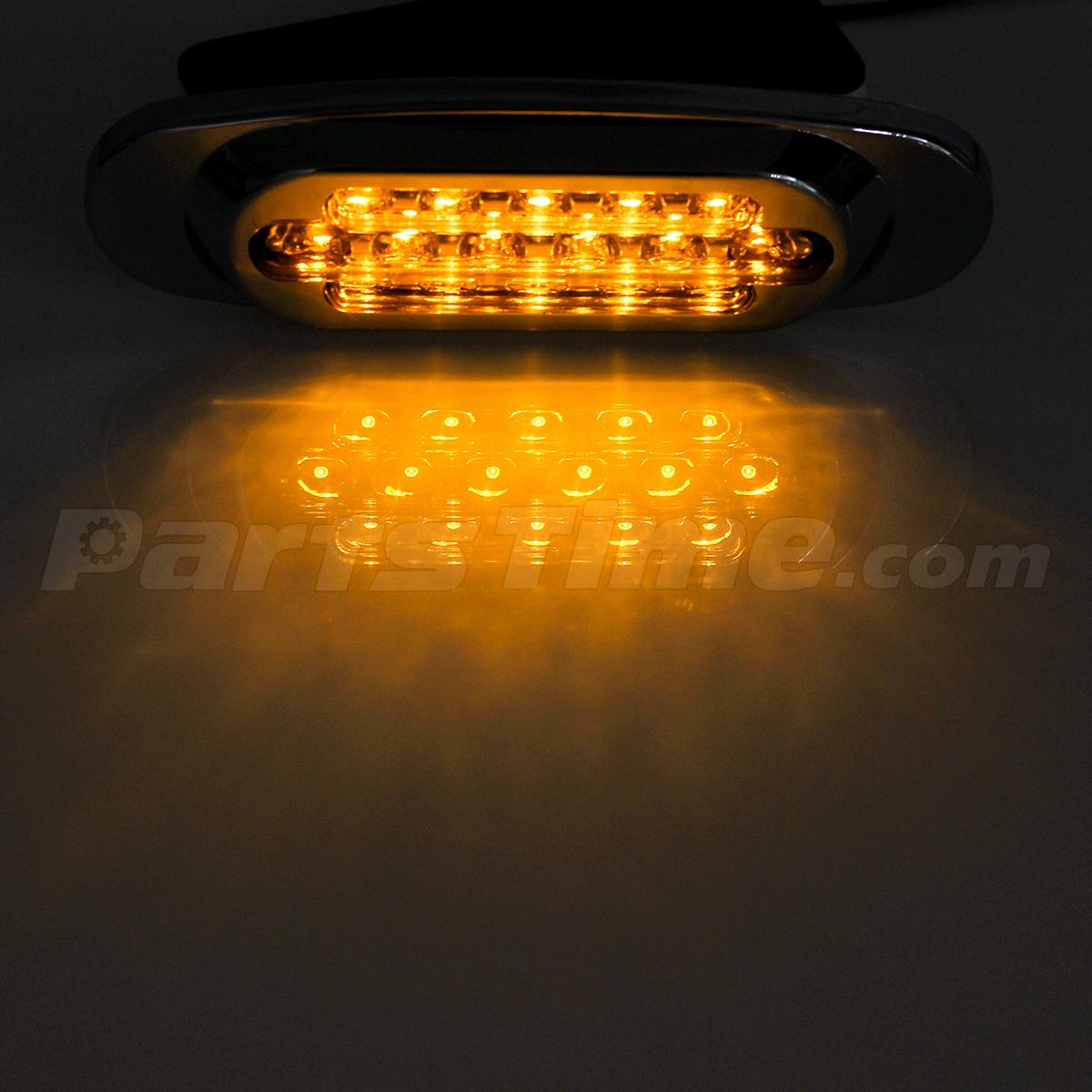 5pcs Amber Lens Led Marker Light Cab and Sleeper Kit For Kenworth w900